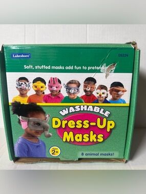 7-Children's Eye Face Mask Soft Plush Dress Up Toddlers PreSchool Animal Faces